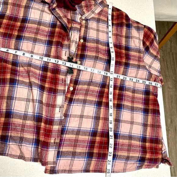 Upcycled Navajo FRINGE flannel shirt w cabin southwestern vibe - Picture 11 of 12
